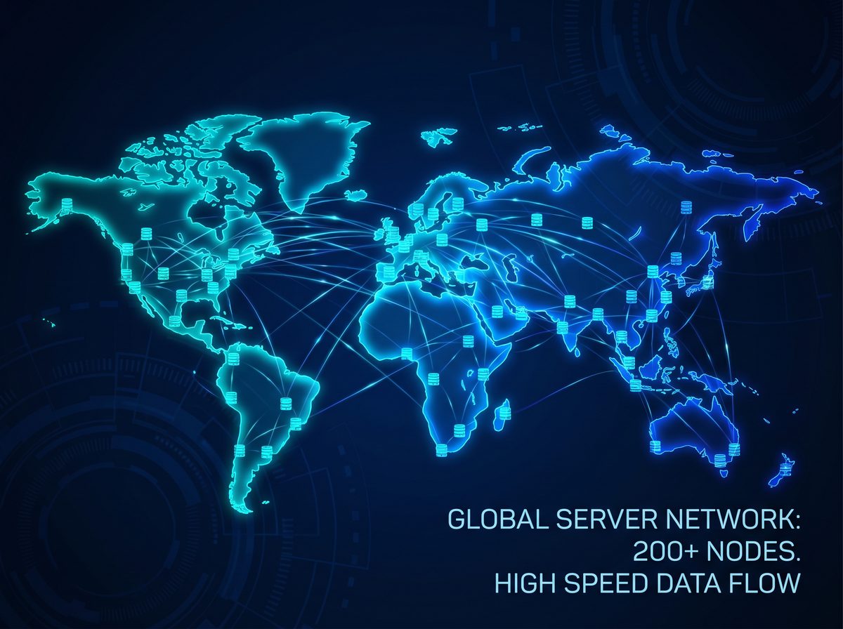 酷云加速器全球服务器节点分布图